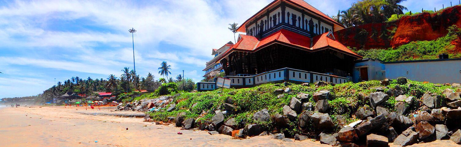 Varkala beach cliff Kerala